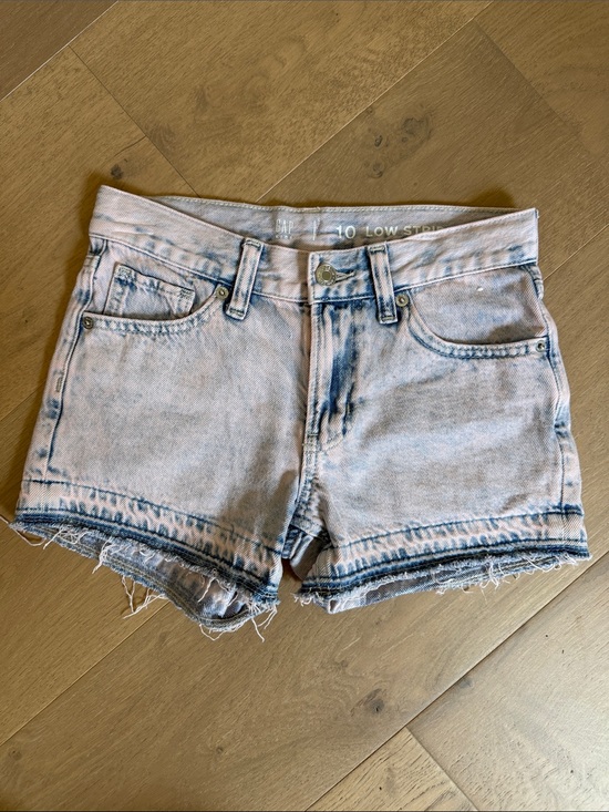 GAP Other - Gap Kids Low Stride Shorts Light Acid-Wash Denim Pink & Blue- EUC